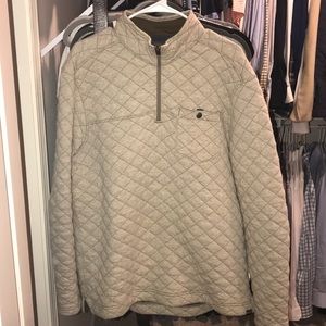 Eddie Bauer Quilted 1/4 zip sweater